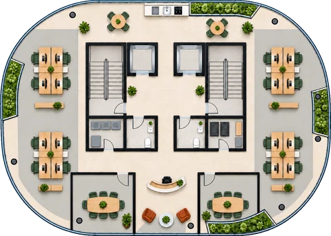 Level 03 furnished floor plan