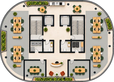 Level 04 furnished floor plan